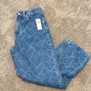 Old Navy Kids Denim Jeans with Heart Design